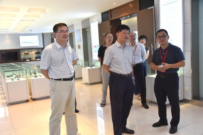 21所所长施进浩,党委书记周志诚等所领导班子成员,相关部门负责人陪同